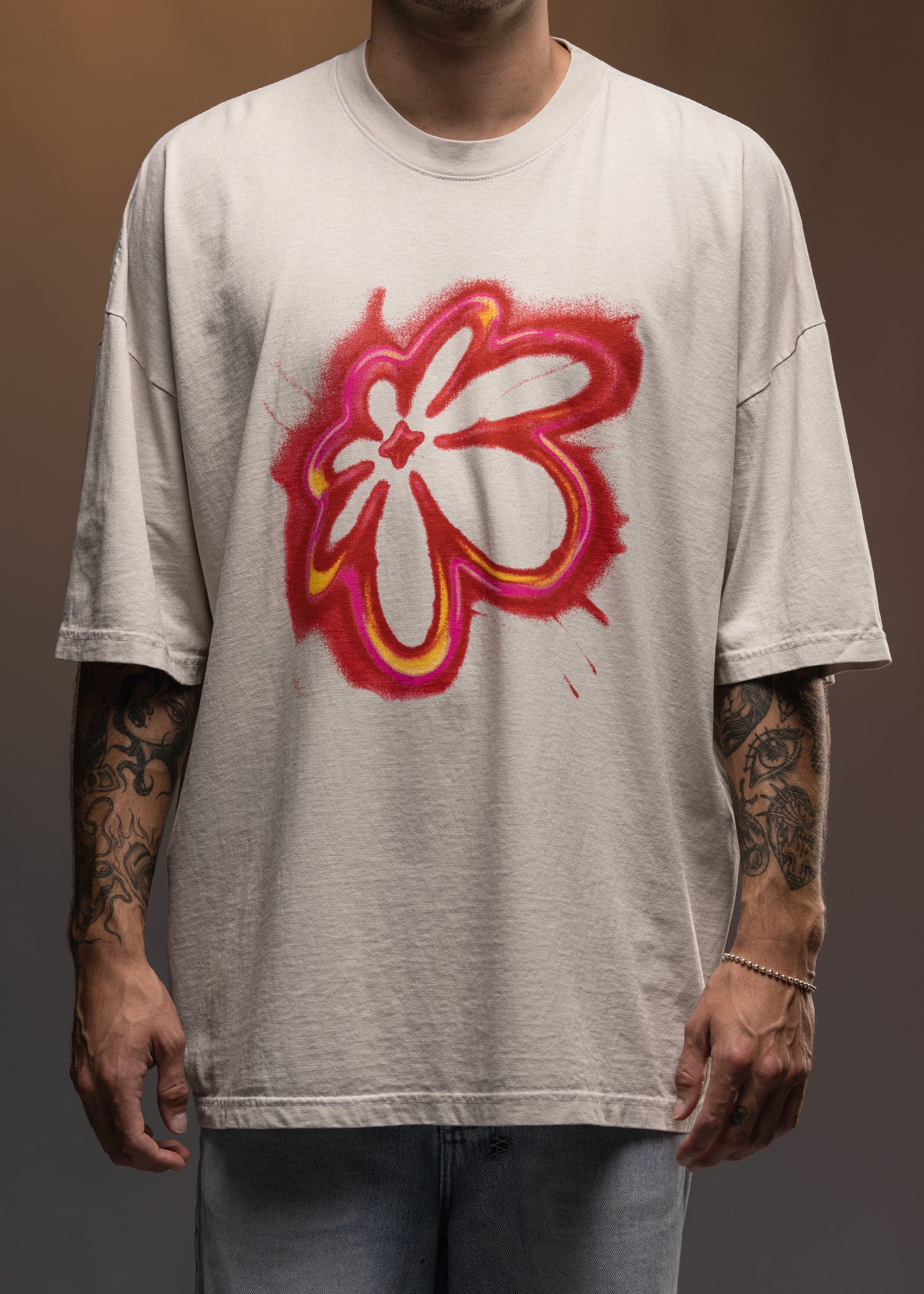 Tan DC Tee